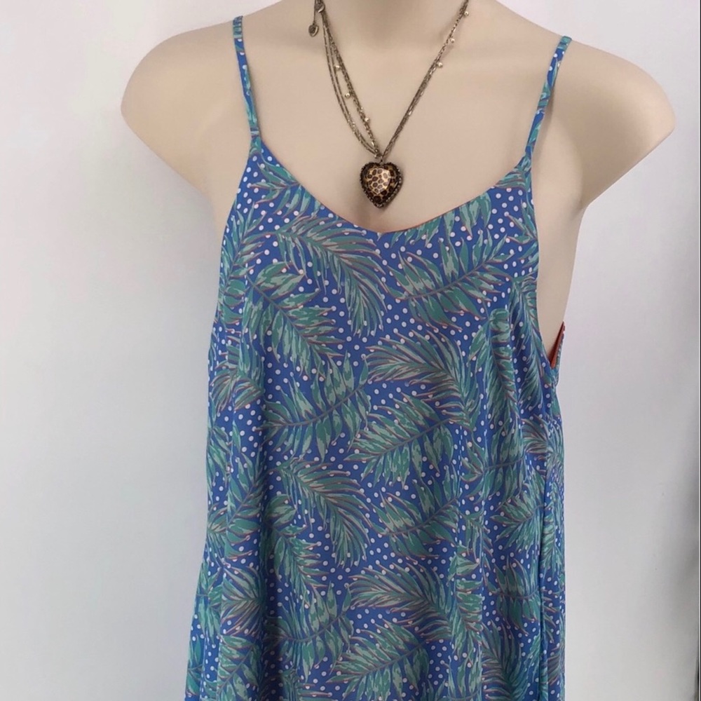Beachside Jadelynn Brooke Multi Blue Cami Dress M